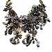 AKT Monochrome Labyrinth Pearl and Crystal Necklace - Grayscale (Water Element)