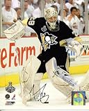 Marc Andre Fleury Autographed/Hand Signed 2009 Stanley Cup Pittsburgh Penguins 8x10 Photo