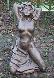 Review Round Wood Trading  / Cast Iron Shameless Nude Statue, Gold Lacquer