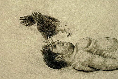 Guayasamin Oswaldo, TITULO:la muerte , LITHOGRAPHY TECNIQUE 65X50 cmts . PAPER BFK France (WATERMARK) edition 90