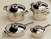 9pc Concord Stainless Steel Cookware Set w/Thermometer knobs