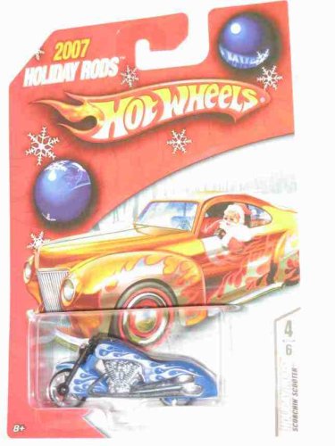 2007 Holiday Rod #4 Scorchin Scooter Blue Collectibles Collector Car 1:64 Scale