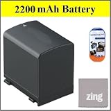 Buy Canon Vixia HV20 Camcorder Battery - Premium BP-2L22H BP-2L24H Battery + LCD... by Big Mike's