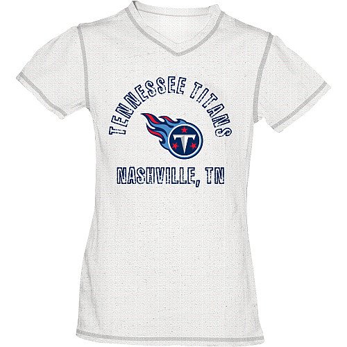 Reebok Tennessee Titans Girls (7-16) Speckled Short Sleeve T-Shirt Small