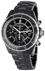 Chanel J12 Chronograph Black Ceramic Mens Watch H0940