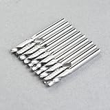 Buy 10 Single Flute Carbide Router Bit 1 8 for Industrial Rotary Tools by Virtual Village Ltd.