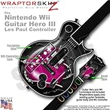 Barbwire Heart Hot Pink Skin by WraptorSkinz TM fits Nintendo Wii Guitar He ....