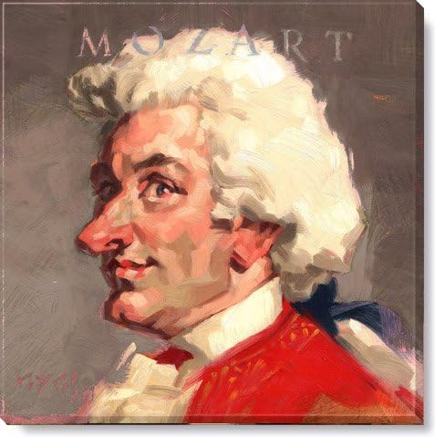 Darren Gygi Giclee on Canvas 1" Gallery Wrap on Wood Frame Mozart 20" x 20"