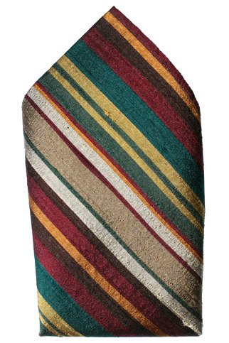 Get The Lowest Prices Sahara Stripes Dupioni Silk Handkerchief