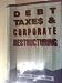 Books : Debt, Taxes, and Corporate Restructuring