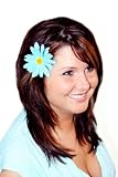 NEW Blue 3 in. Daisy Hair Flower Clip-Large QTY, Limited.