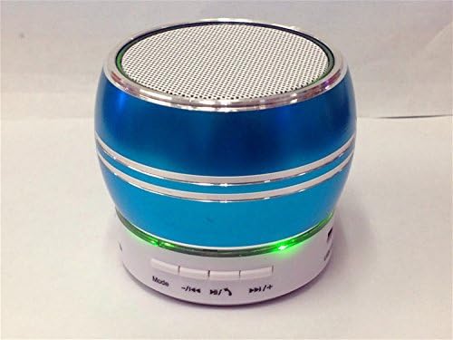 Wistpad Bluetooth Speaker With Colorful Flashing Lights Support U Disk Music Player BLUE