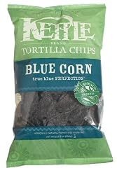 Kettle Tortilla Chips, Blue Corn, 8.5-Ounce Bags (Pack of 12)