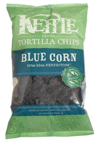 Kettle Tortillas Blue Corn, 9-Ounce Bags (Pack of 12) by Blue Corn Tortilla Chips