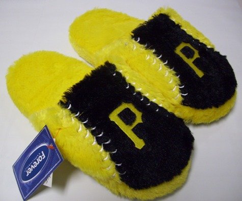 Pittsburgh Pirates MLB Plush Slide Slippers