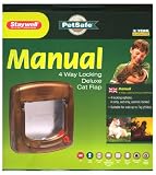 Staywell 4 Way Locking Cat Flap with Tunnel Woodgrain 320EFS