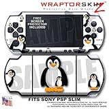 Penguins on White WraptorSkinz Skin and Screen Protector Kit fits Sony PSP  ....