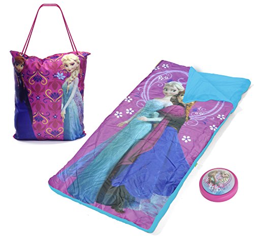 Disney Frozen Tote Bag with Sleeping Bag & Push Light