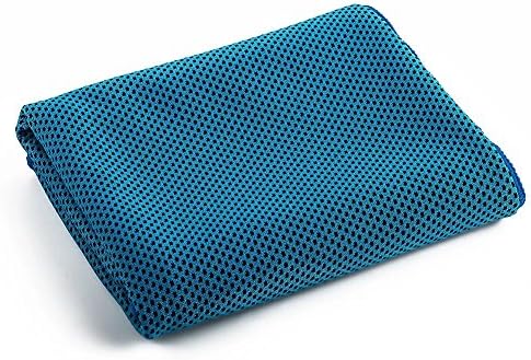 FenjoSun Cooling Towel,Chilly Pad Towel,Cooling Microfiber Towels,Sport Towel,Campaign Towel,Yoga Towel,Travel Towel-Blue 32"x16"Inches