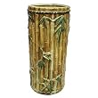 Bamboo umbrella stand - hand glazed ceramic
