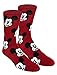 Disney Mickey Mouse Casual Crew Socks 2 Pair Blue/Red, Shoe Size 10-13