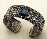Kenneth Jay Lane Studded Sapphire Cuff