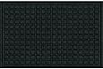 Apache Mills 60-885-1907  Textures Blocks Entrance Door Mat, 2-Feet by 3-Feet, Onyx