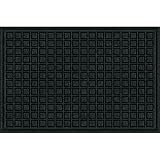 Apache Mills 60-885-1907  Textures Blocks Entrance Door Mat, 2-Feet by 3-Feet, Onyx