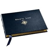 Genuine Leather Ship's Log / Journal, Navy Genuine Leather Ship's Log / Journal, Navy