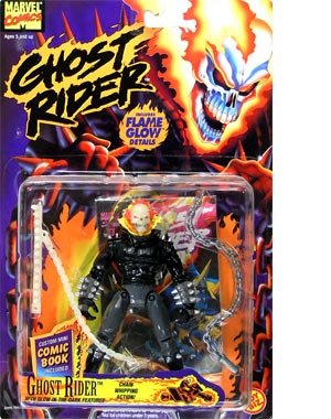  Ghost Rider 5' Posable Figure with Chain Whipping Action and Flame Glow Details