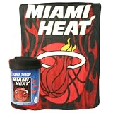 Miami Heat "Flames" Lightweight Fleece Blanket (Measures 50" x 60")