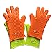 O2shine Silicone BBQ Gloves-Heat Resistant-Good for Grilling/Boiling/Baking-Light/Flexible