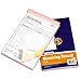 Adams Receiving Record Book, 5.56 x 8.44 Inch, 3-Part, Carbonless, 50 Sets, White Canary and Pink (TC5089)