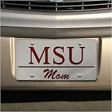Mississippi State Bulldogs Silver Mirror Mom Car License Plate