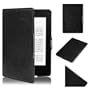 Swees� Etui housse en Cuir pour Kindle Paperwhite 6" 3G + Wi-Fi - fermeture magn�tique avec mise en veille automatique - protection �cran inclus - Noir