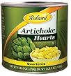 Roland Quartered Artichoke Hearts, 5.5-Pound Can (Pack of 2)