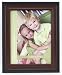 Gallery Solutions Rosewood Frame with Black Beaded Edge, 10 by 13-Inch