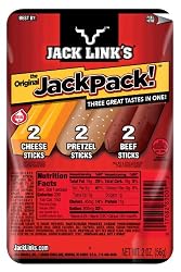 Jack Link's Jack Pack! Original Variety Pack, 2-Ounce Packages (Pack of 12)