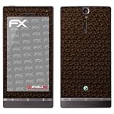atFoliX Designfolie "FX-Honeycomb-Brown" f�r Sony Xperia Svon "Designfolien@FoliX"