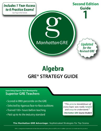 Algebra GRE Preparation Guide Strategy Guides)