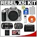 Canon EOS Digital Rebel XSi 12.2-Megapixel SLR Camera Body (Silver) with Tamron 28-80mm and 70-300mm Lens + 4GB SD Memory Card + LP-E5 Battery + Case + Bonus Accessory Kit