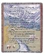 "The 23rd Psalm" Bible Scripture Afghan Throw Blanket 40" x 50"