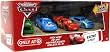 Disney / Pixar CARS Movie Exclusive 1:55 Die Cast Car with Lenticular Eyes Racing 4-Pack [Chick Hicks, The King, Lightning McQueen & View Zeen No. 39]