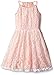 Emerald Sundae Girls' 90's Neck Dress in Texture Lace
