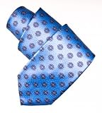 Produkt-Bild: Krawatte der Luxusklasse von Italo Ferretti. Blau mit Taler
