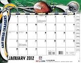 2012 SAN DIEGO CHARGERS 22X17 DESK CALENDAR