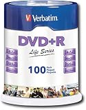 Verbatim DVD+R Life Series 4.7GB 16X 100pk Spindle