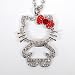 Hello Kitty Figure Rhinestones Necklace Chain