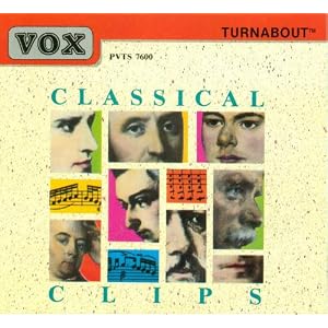 Classical Clips by Jean-Joseph Mouret, Johann Sebastian Bach, George Frideric Handel, Wolfgang Amadeus Mozart, and Franz Schubert (Audio CD - 1992)