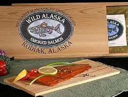 1&1/4 pound Wild Sockeye Fillet in Red Cedar Gift Box